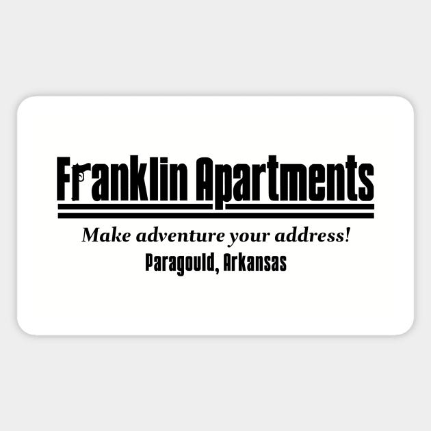 Franklin Apartments Sticker by rt-shirts